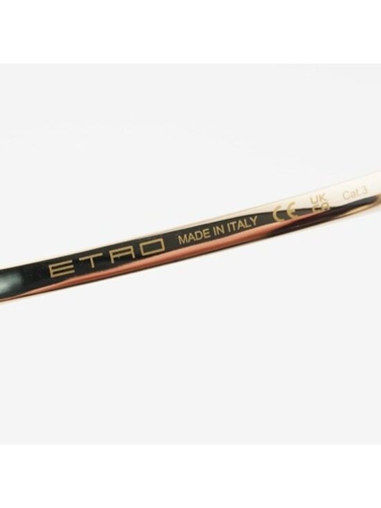 ETRO 0033/S 0000 IR Sunglasses Gold Aviator Frame, Grey Lenses
